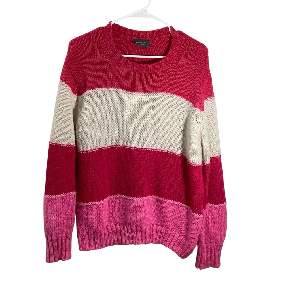 Wooden Ships Colorful Striped Women's Sweater